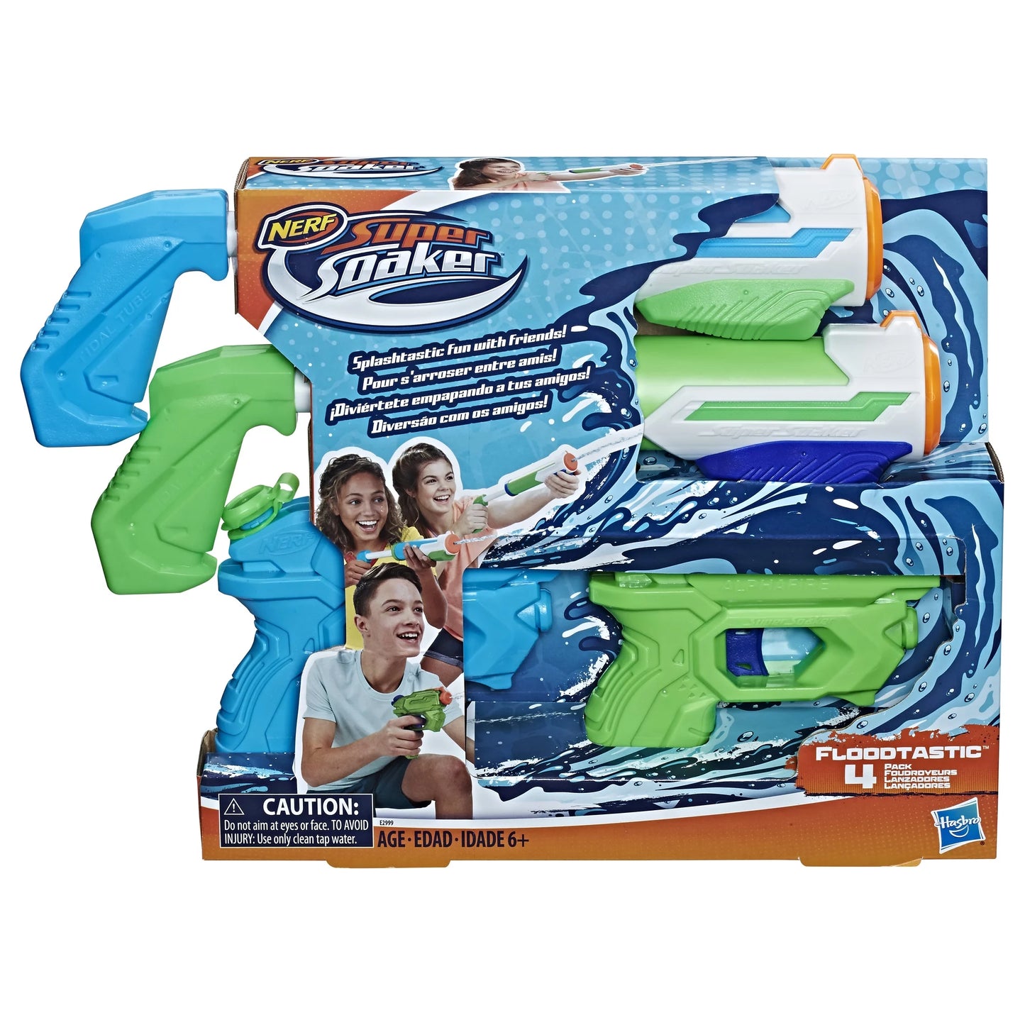 Sizeuper Sizeoaker Floodtastic Water Blaster 4-Pack, Ages 6 and Up