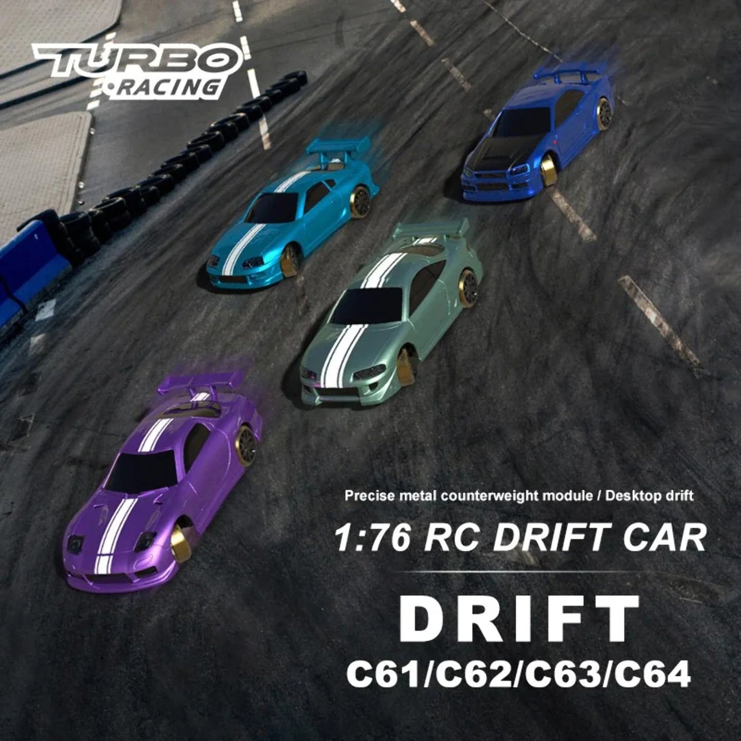 Turbo Racing C63 1:76 Drift car