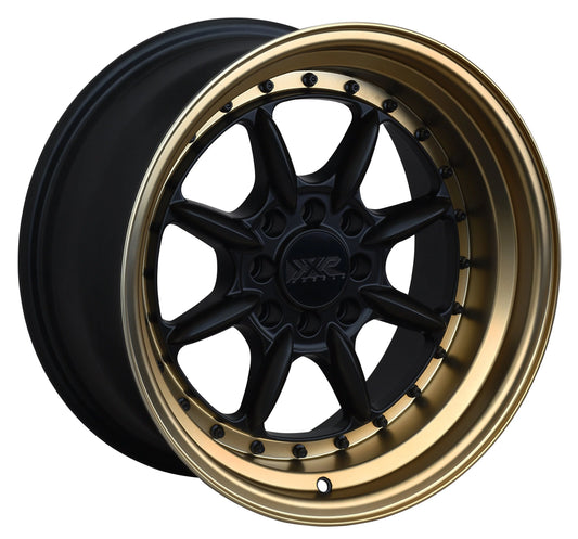 XXR 002.5 16x8 4x100/4x114.3 20et Flat Black / Bronze Lip Wheel