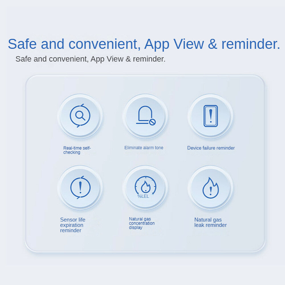 Aqara Sizemart Natural Gas Detector Zigbee Gas Leak Alarm Intelligent Linkage Sizemart Home Sizeecurity