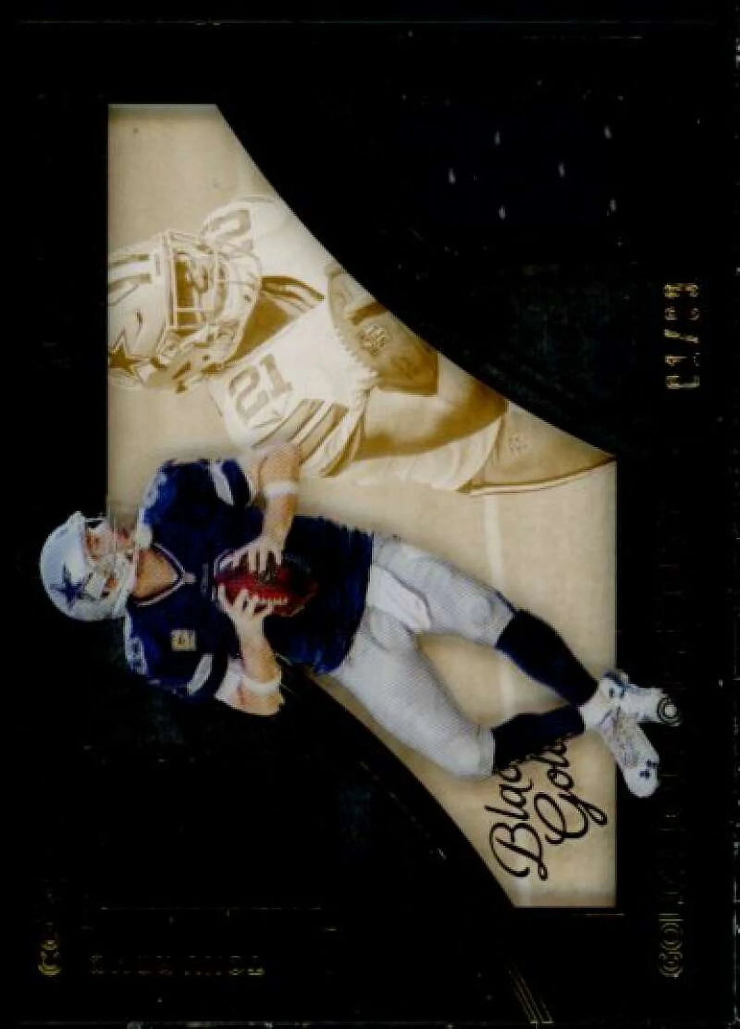 Tony Romo/Ezekiel Elliott 2016 Panini Black Gold Golden Opportunity Material #4