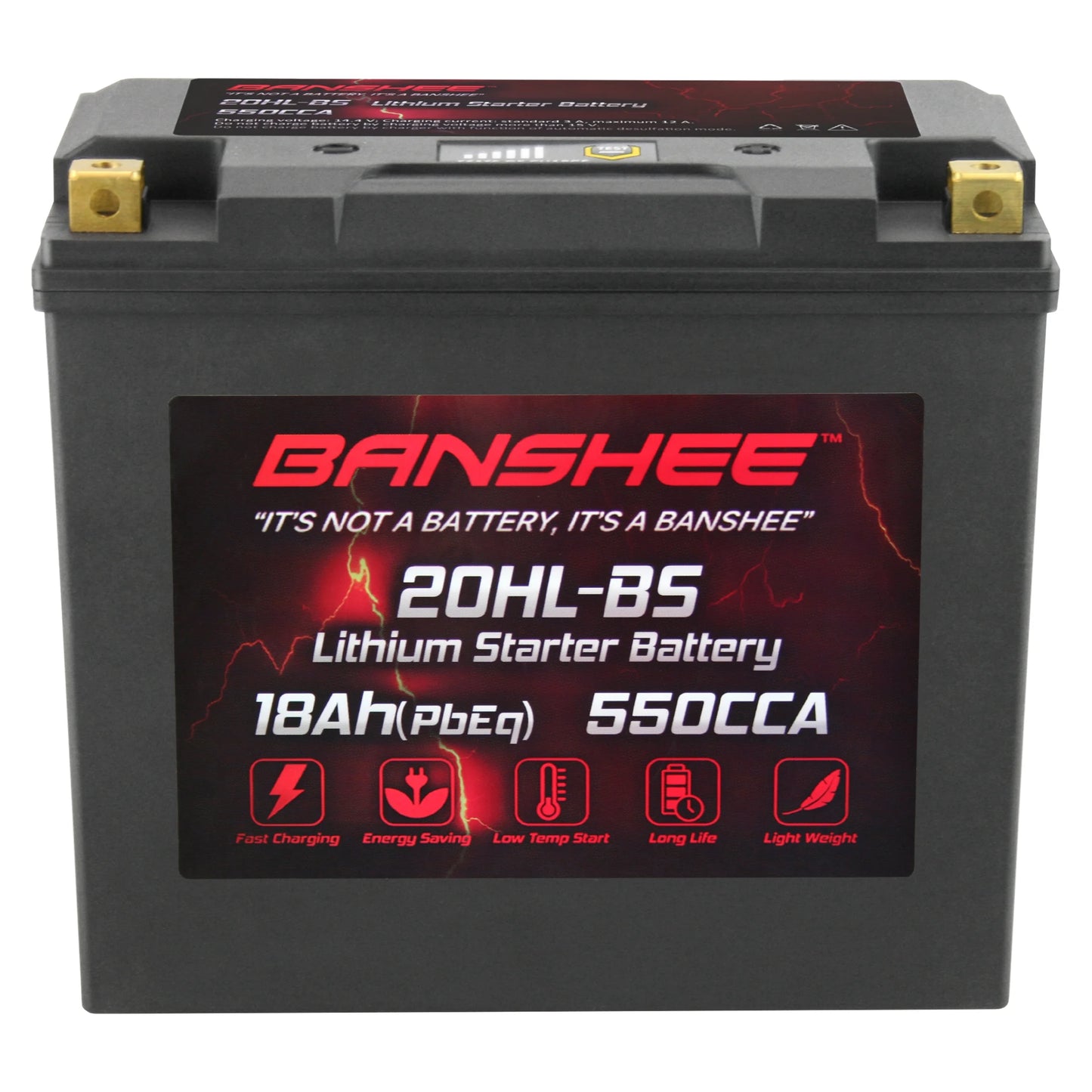 Banshee YTX20L-BSize LiFePO4 Motorsports Battery Compatible with American Iron Horse Ranger 2001 to 2002