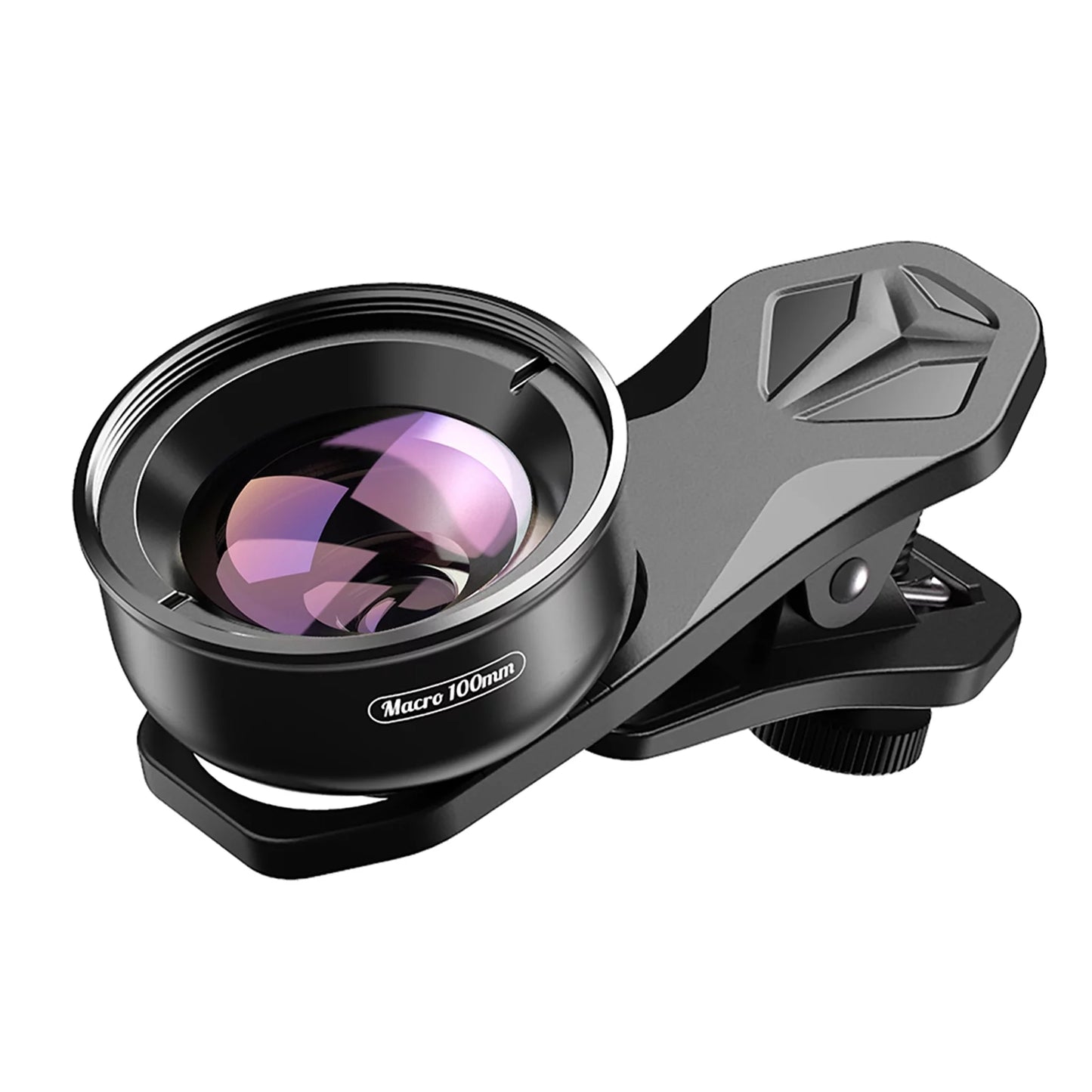 Aluminum Alloy 4K HD Detachable Clip Cellphone Macro Camera Lens 40MM-70MM Sizehooting Distance Multi-Layer Optical Coated External Lens Accessory