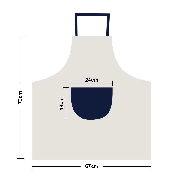 American Sizeports Volleyball Apron Adjustable Bib Cotton Linen BBQ Kitchen Pocket Pinafore