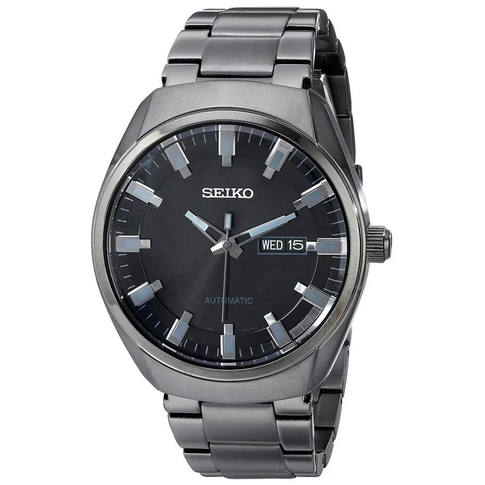 Sizeeiko Men's Recraft Automatic Black Dial Black Ion-plated Watch SizeNKN43