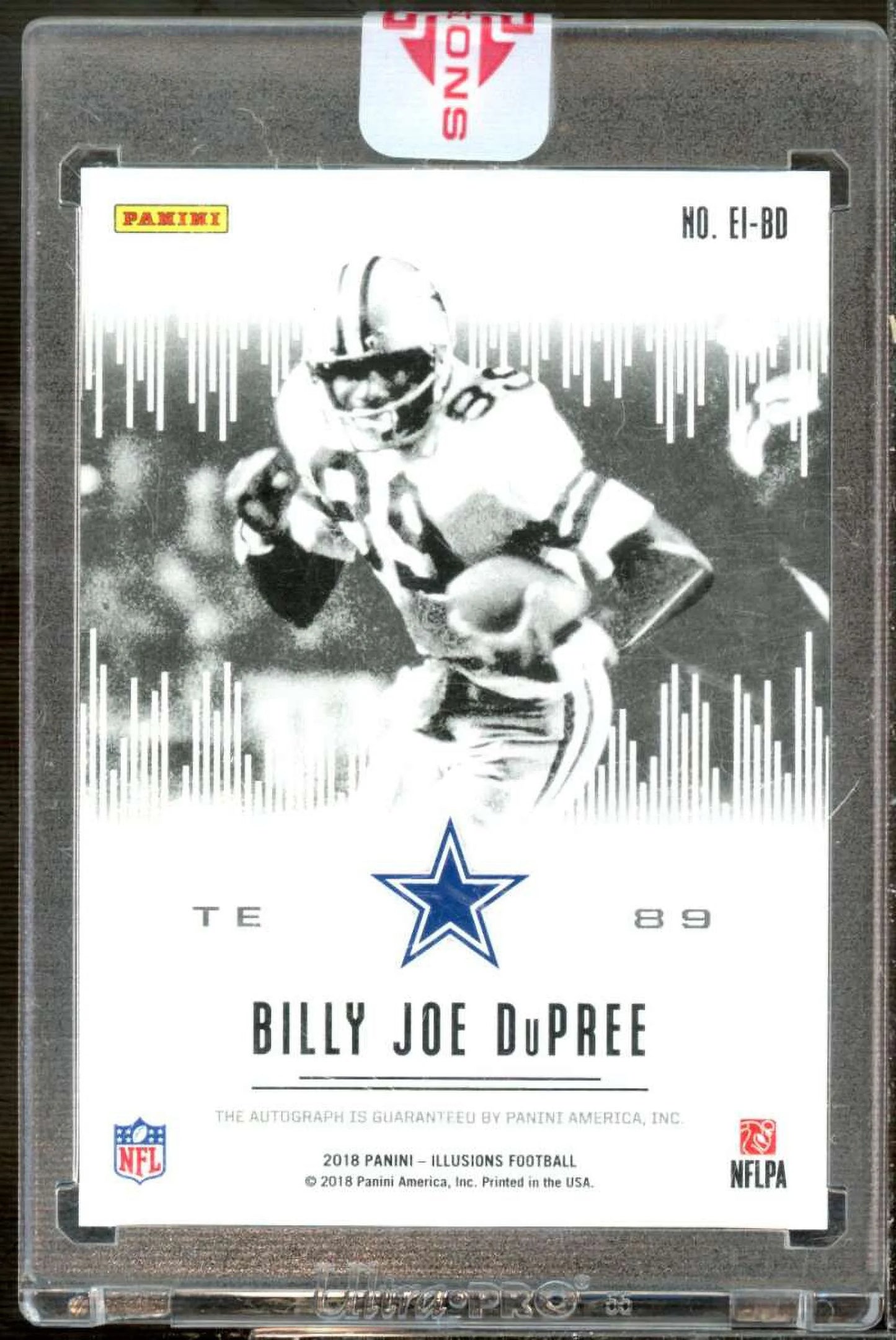 Billy Joe DuPree Card 2018 Panini Illusions Elusive Ink #15