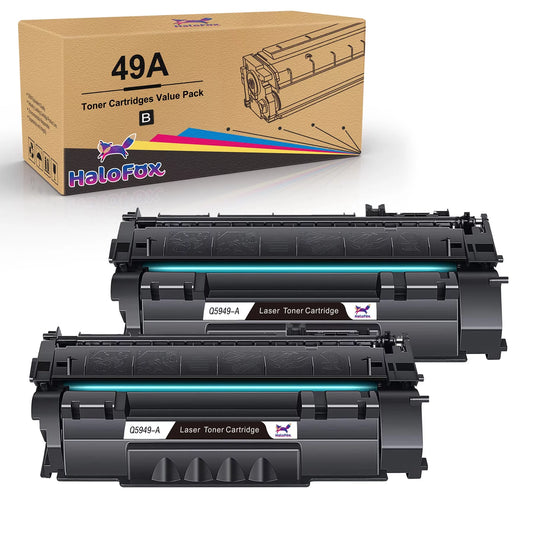 2 Black 49A | Q5949A Toner Cartridge Replacement for HP 1320 1320n 1320nw 1320tn 3390 MFP 3392 MFP 1160 Printer