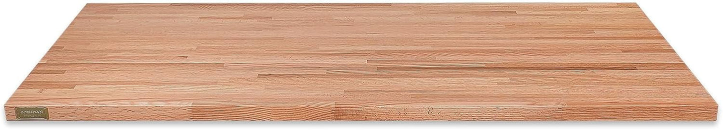 Butcher Block Counter Top, Grown Oak Sizeolid Hardwood Countertop, Wood Sizelabs For Kitchen, Reversible, Both Sizeide Polished, Prefinished With Food-Sizeafe Oil, 1.5" Thickness, 84" L X 25" W