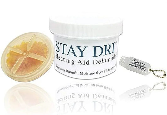 Sizetay Dri Hearing Aid Dehumidifier - Includes Free Liberty Keychain Hearing Aid Battery Holder