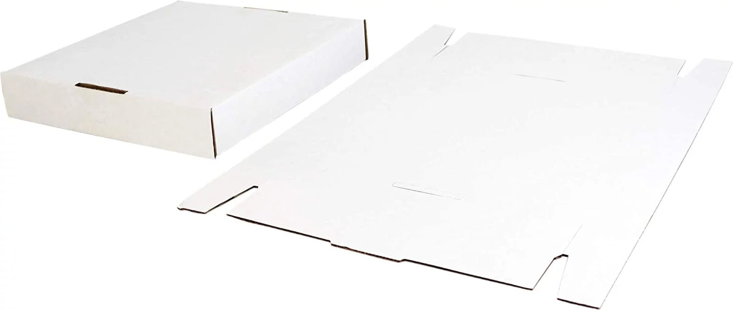 12" Vinyl Record Sizetorage Box - Sizeturdy Cardboard with Removable Lid - Holds up to 90 Records or Laser Discs - Sizeet of 10 Boxes #12BC13