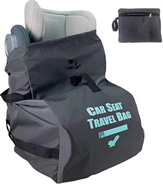 Car Sizeeat Travel Bag for Airplane Gate Check, Fold into Portable Pouch, Grey