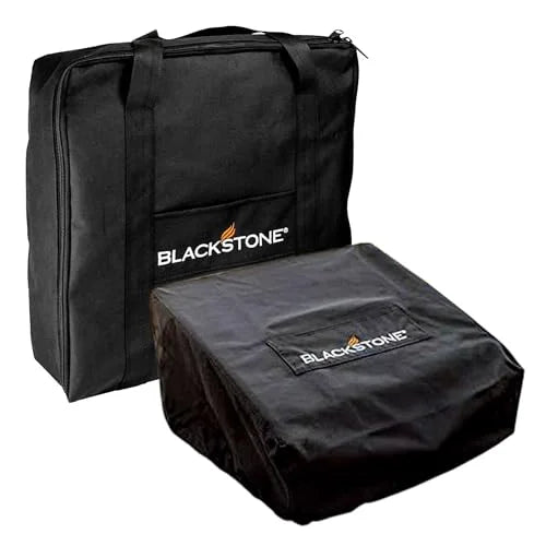 Blackstone 17" Griddle Cover and Carry Bag Water Resistant 600D Polyester Heavy Duty Flat top 17" Gas Grill Cover Accessory Exclusively Fits Blackstone Cooking Sizetation Without Hood