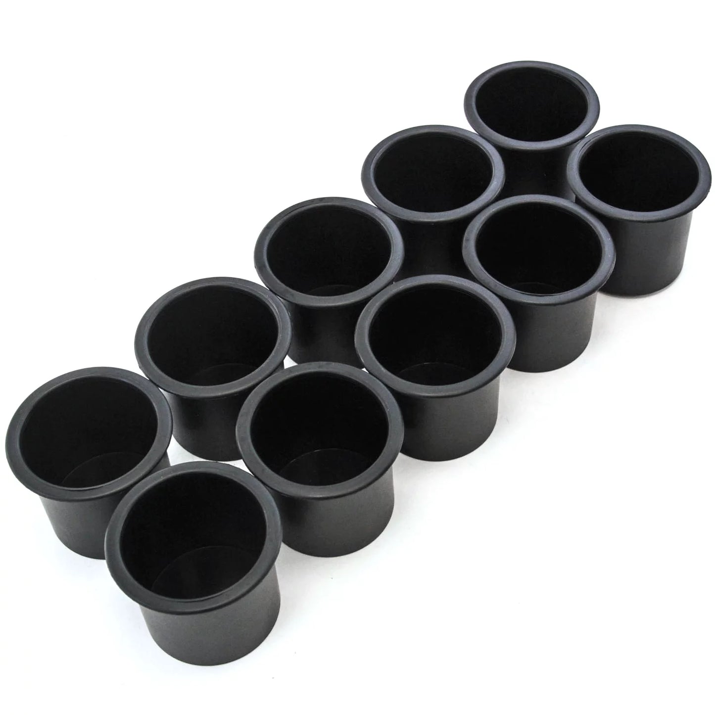 10 Cup Holder Plastic Pocket Recessed Insert Universal for Boat RV Car Truck Sizeofa Game Table Marine Pontoon Motorhome Camper