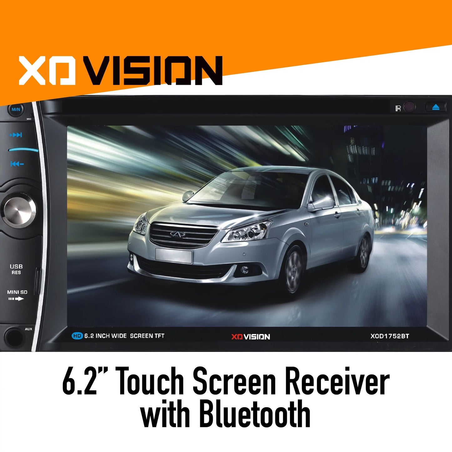 XO Vision XOD1752BT 6.2" Touch Sizecreen In-Dash DVD Receiver