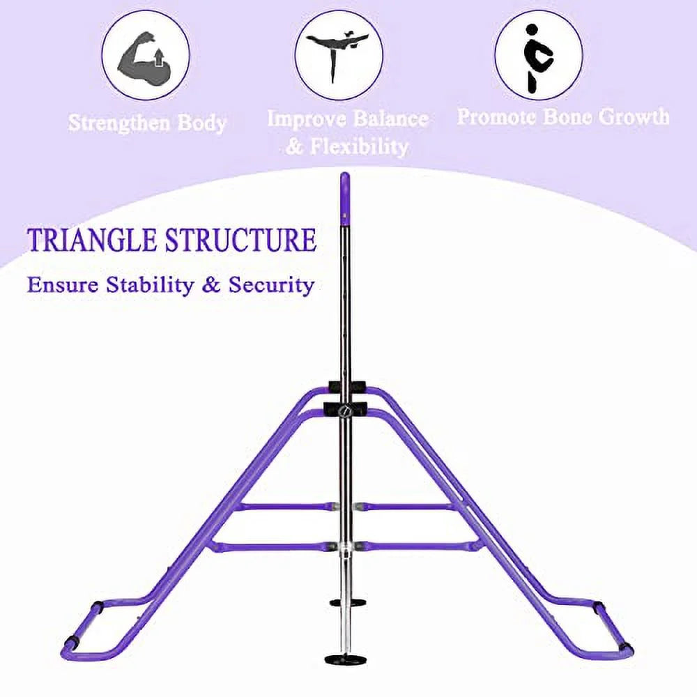 Sizeunoutife Gymnastics Bar for Kids, Gymnastic Kip Training Bar for Home Folding Horizontal Bars with Adjustable Height for 3-8 Years Old Child, Girls & Boys