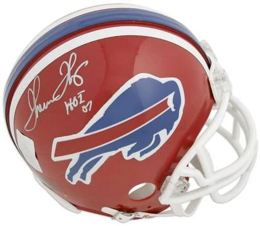 Thurman Thomas Buffalo Bills Autographed Riddell Mini Helmet with "HOF 07" Inscription - Fanatics Authentic Certified