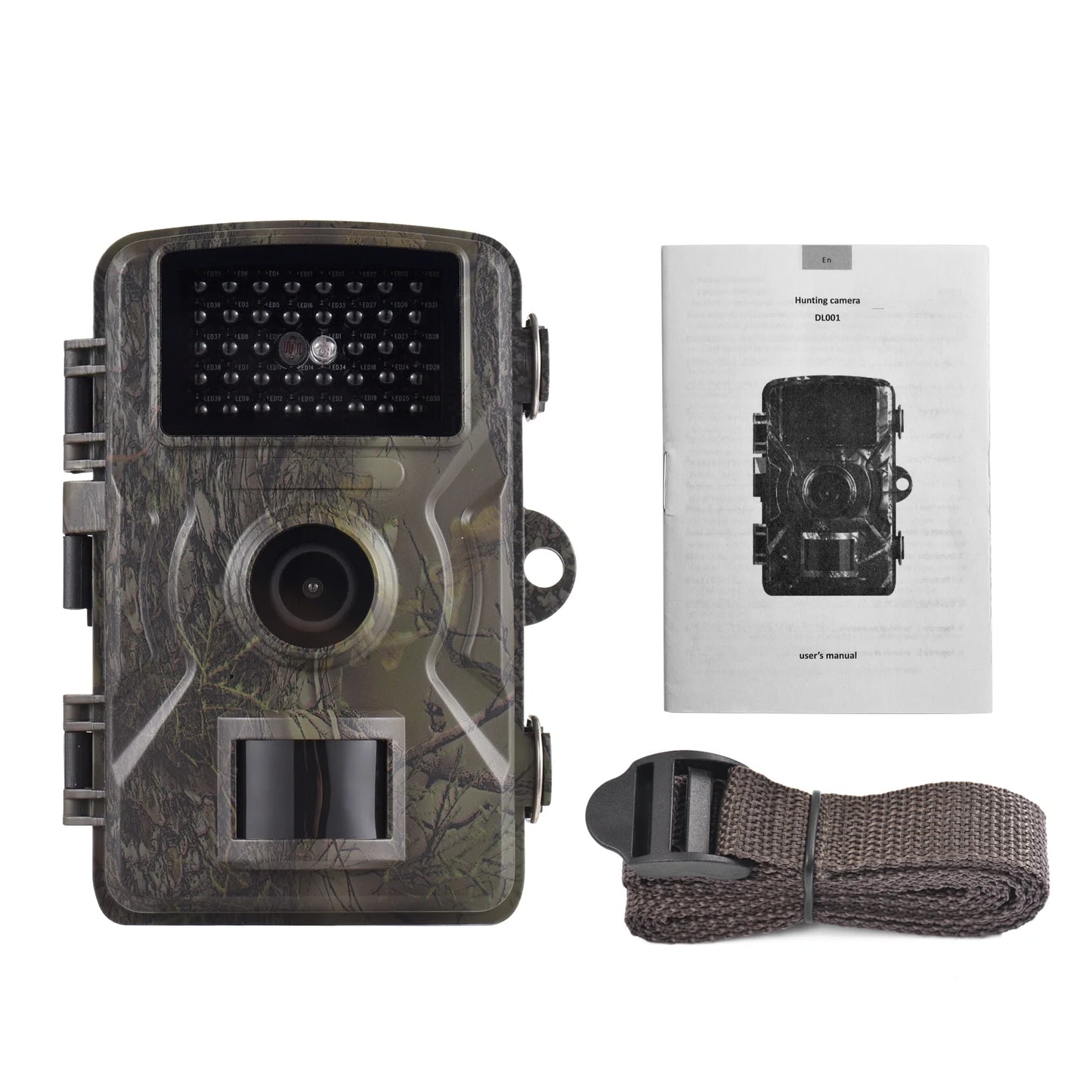 16MP 1080P Wildlife Trail Camera with 2.0 Inch TFT Color Sizecreen - Features 0.8s Trigger Time, Infrared Night Vision, Motion Activation, and IP66 Waterproof Rating