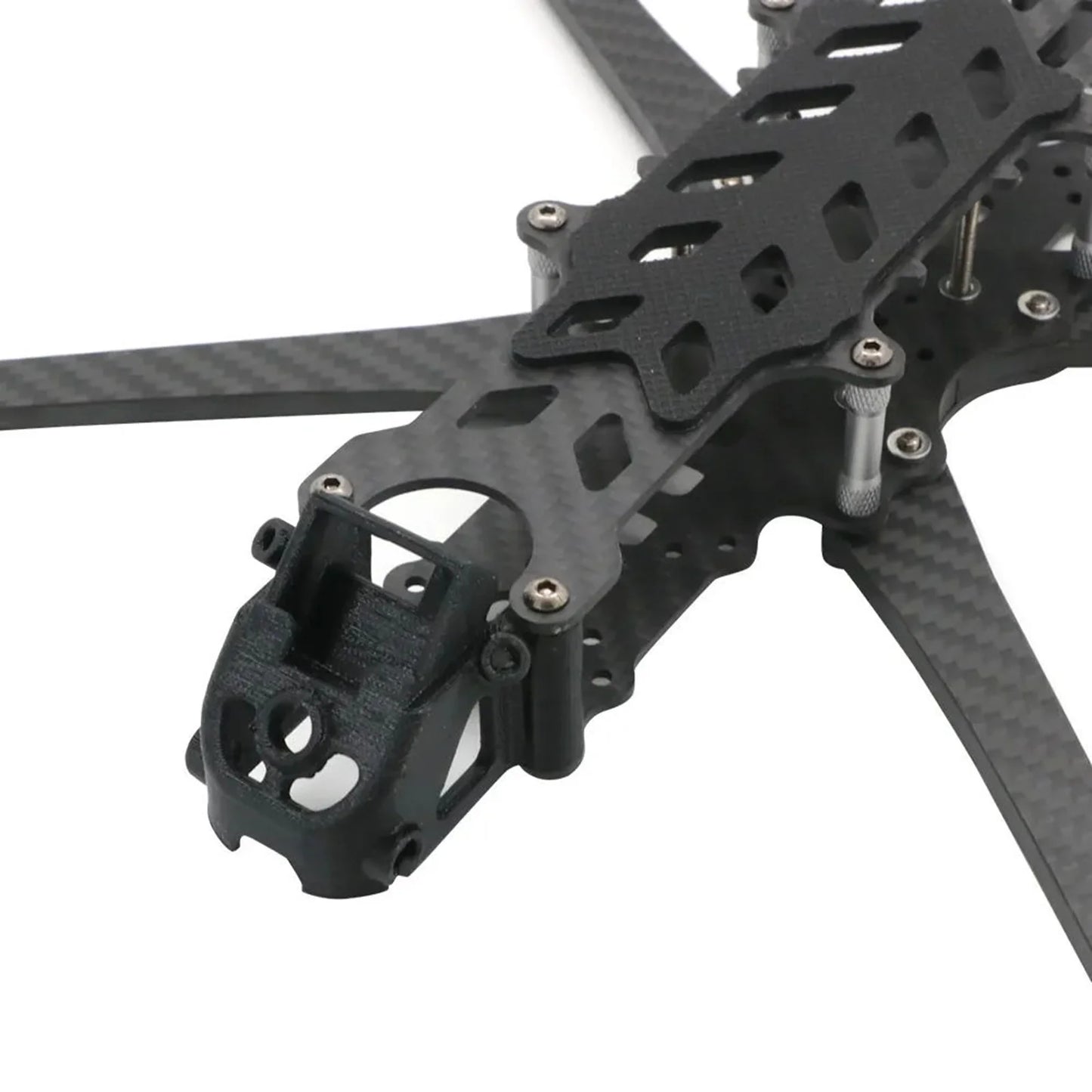 Aibecy Frame,Carbon Fiber Frame Kit 375mm Wheelbase 8 Inch Kit Wheelbase 375mm Compatible Huiop Inch Freestyle Drones Ideal Wheelbase 375mm Arm 5.0mm Sizeuitable 375mm Arm 5.0mm