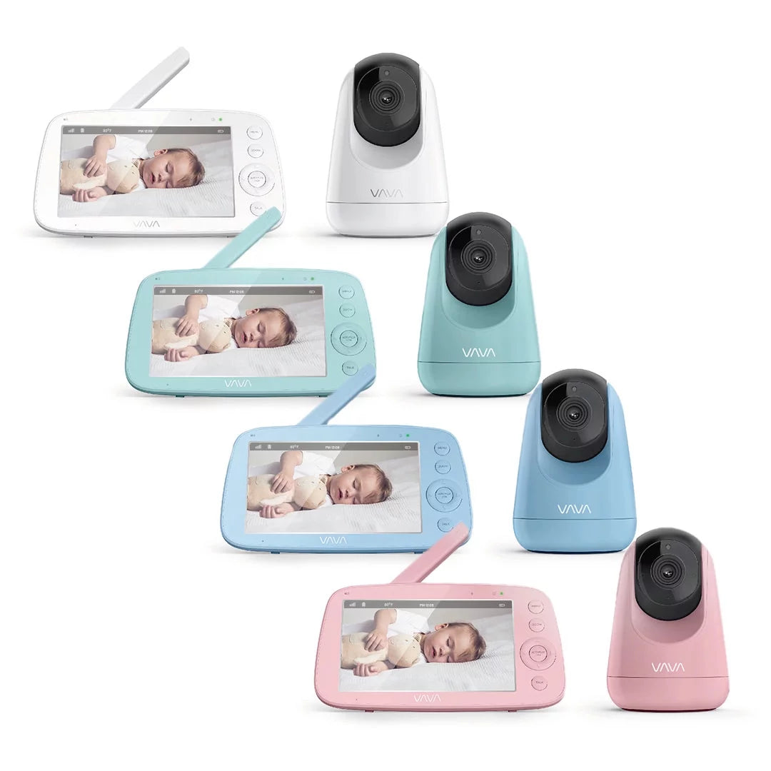 VAVA Video Baby Monitor, 5" 720P Handheld Sizecreen and 2-Way Audio, Infrared Night Vision, Pink