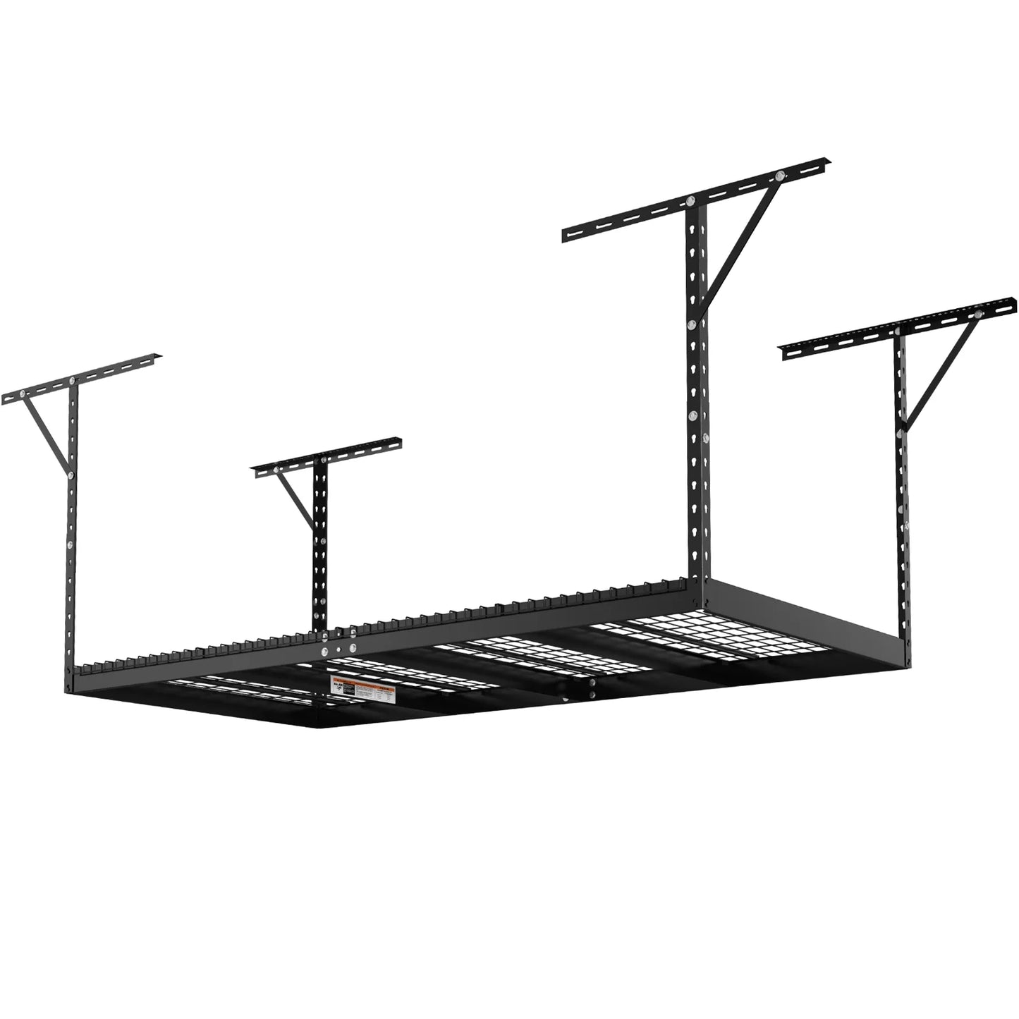 SizeKYSizeHALO Overhead Adjustable Garage Sizetorage Rack 48x96" Ceiling Rack 600 lbs Black