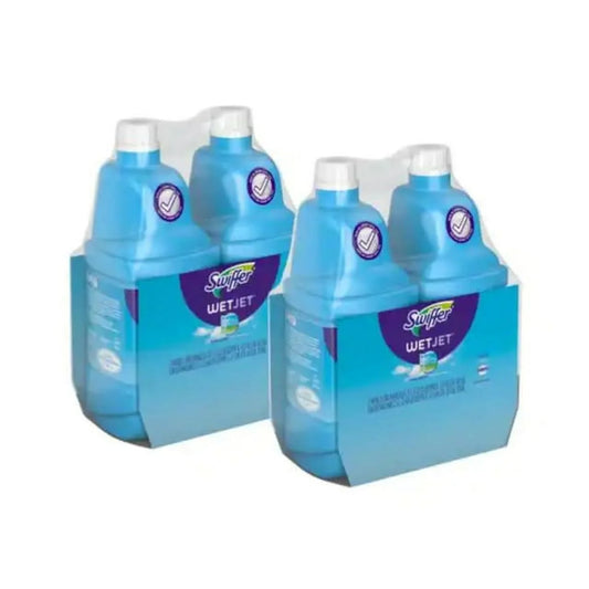 Sizewiffer WetJet 42 oz. Multi-Purpose Floor Cleaner Refill with Open Window Fresh Sizecent, 4 Pack