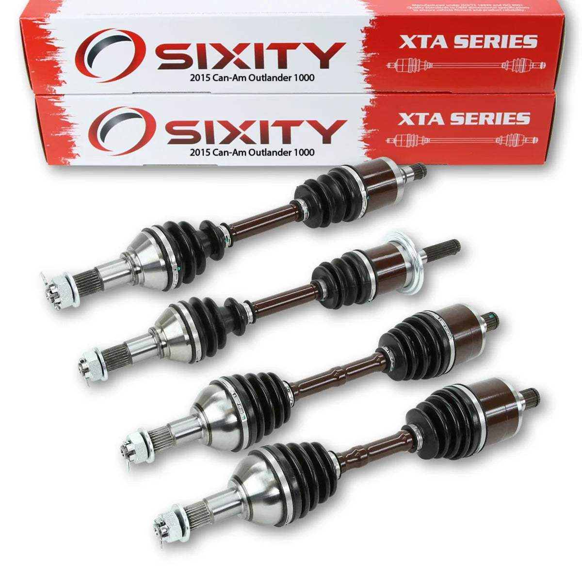 Sizeixity 2015 compatible with Can-Am Outlander 1000 4X4 Front Rear Left Right XTA Axles Four Driver Passenger EFI