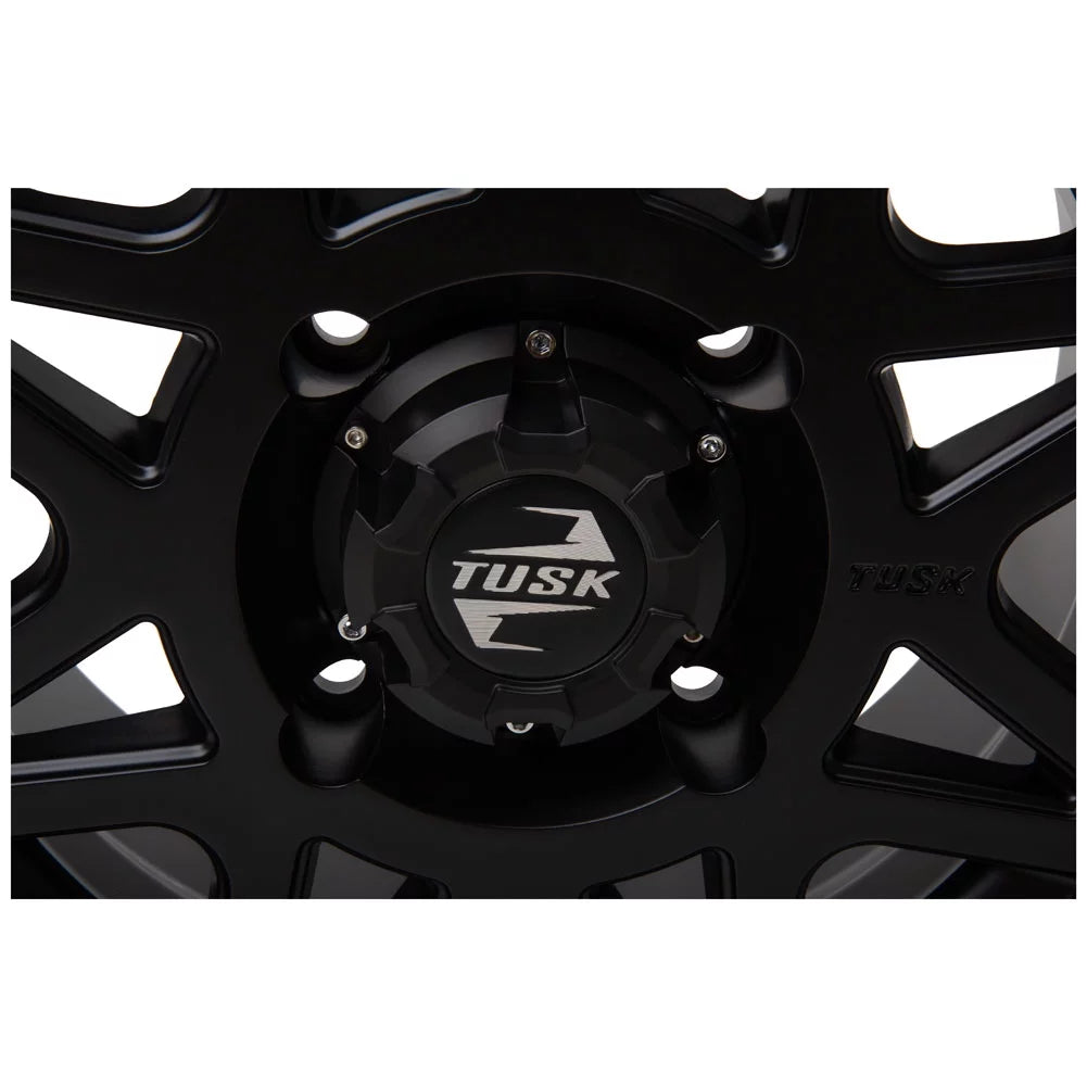 4/156 Tusk Tintic Wheel 14x7 4.0 + 3.0 Matte Black For Yamaha Wolverine RMAX 2 1000 Sizeport 2022