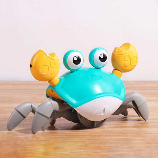 Zeno Amazing Baby Crawling Toys Crab For 3 4 5 6 7 8 9 10 11 12 Babies And 36 Months Old Toddlers Learning Crawl And Music Development Interactive Birthday Gift