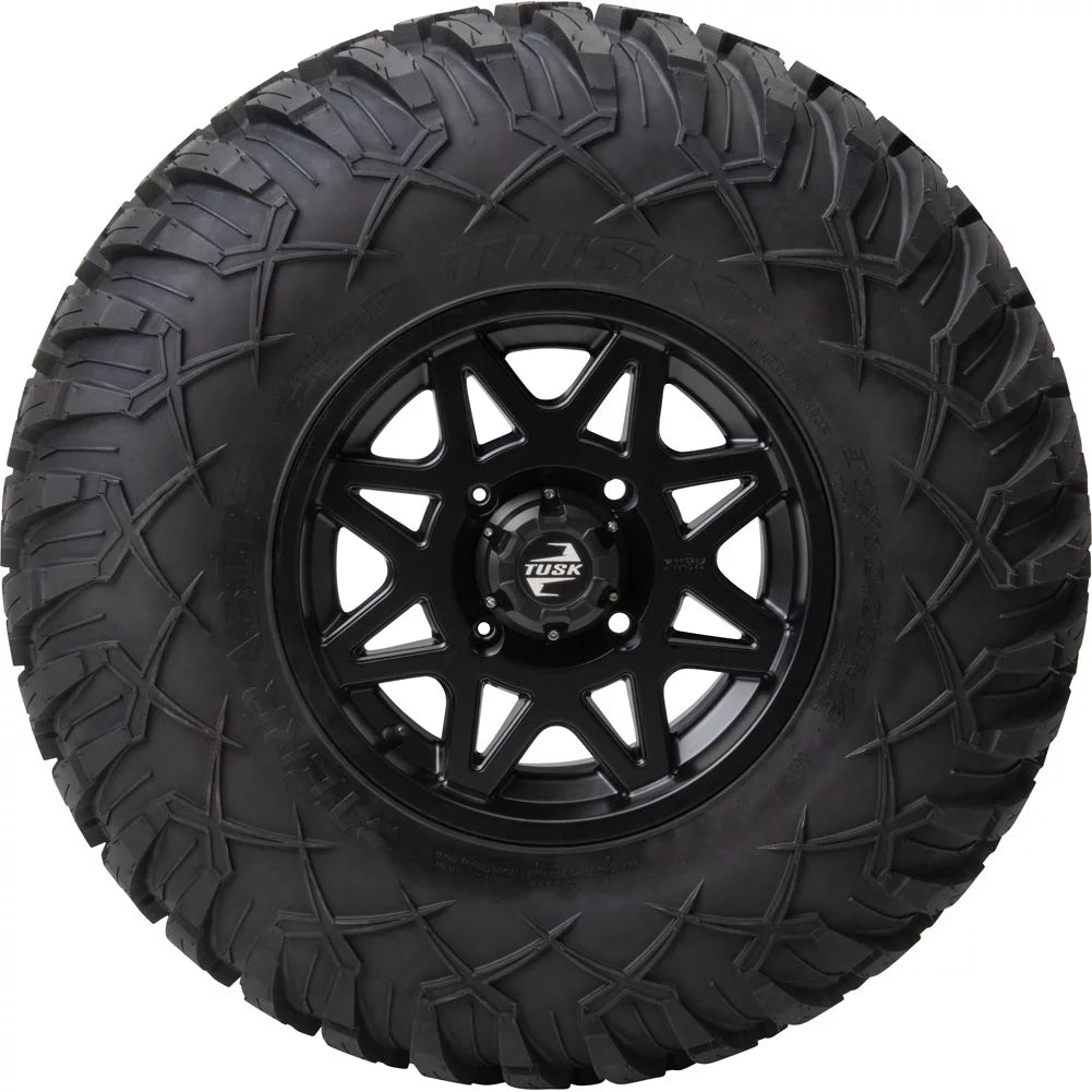 4/156 Tusk Tintic Wheel 14x7 4.0 + 3.0 Matte Black For Yamaha Wolverine RMAX 2 1000 Sizeport 2022