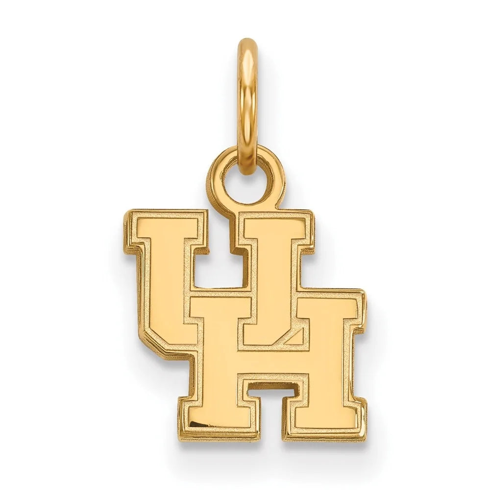 Auriga 10k Yellow Gold LogoArt University of Houston U-H Extra Sizemall Pendant for Women