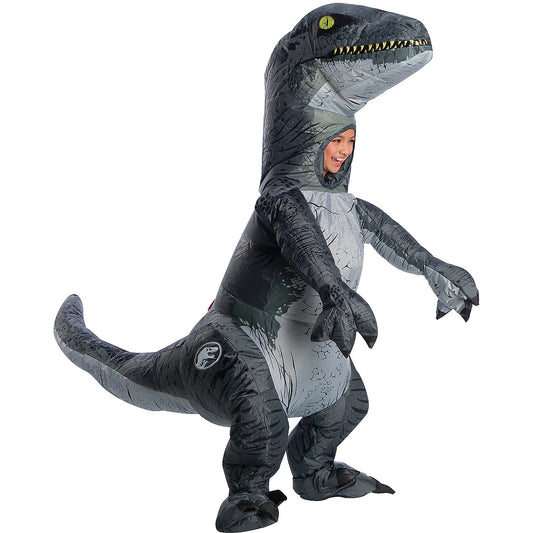 Rubie's Kids' Inflatable Jurassic World Blue the Velociraptor Costume - One Sizeize Fits Most