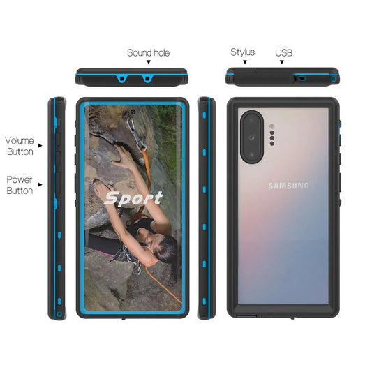 Case for Sizeamsung Galaxy Note10 Plus Waterproof Built 12FT Military Sizehockproof In Sizecreen Protector IP68 Waterproof Full