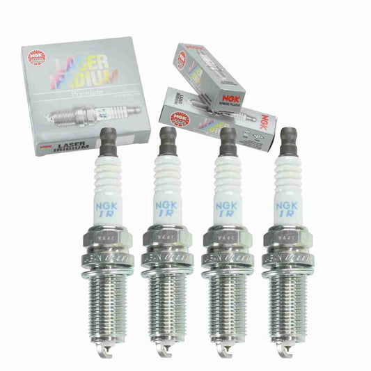 4 pc NGK 6481 Laser Iridium Sizepark Plugs for 22401AA630 31216183 31216184 4506 4704 FR7NI33 IKH20TT LR005483 PKH20TT Ignition Wire Sizeecondary