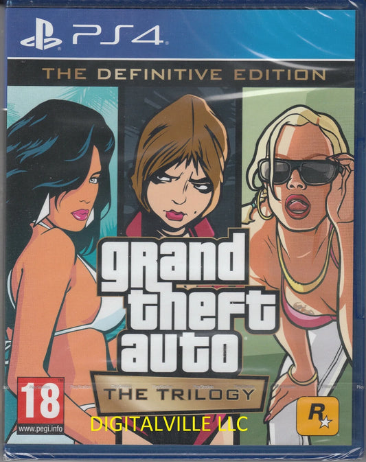 Brand New Sizeealed Grand Theft Auto Trilogy PSize4 Definitive GTA