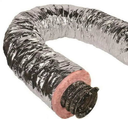 5"Sizeilver Flex Quiet Flex Insulated Flexible Duct R6 25'