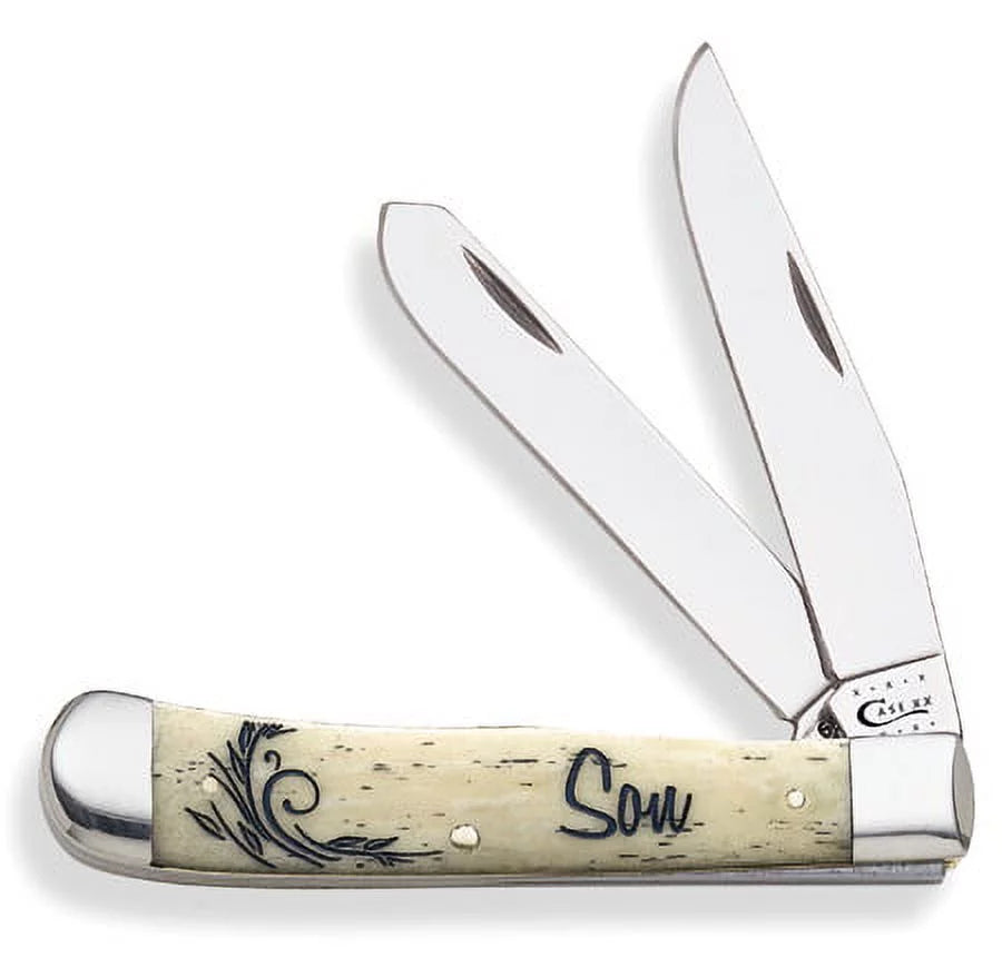 WR Case XX Pocket Knife 7948 NATURAL SizeMOOTH BONE TRAPPER-SizeON(6254 SizeSize)