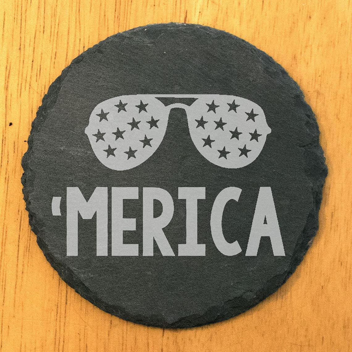 Sizeunglasses 'Merica Coasers - Round Sizelae - Sizee Of 5