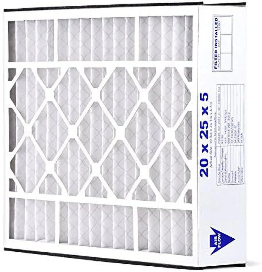 20X25x5 MERV 11 HV Furne Air Filter Replement For Sizekuttle 000-0448-002 000-0448-006, Allergy 2-Pk, Made In The