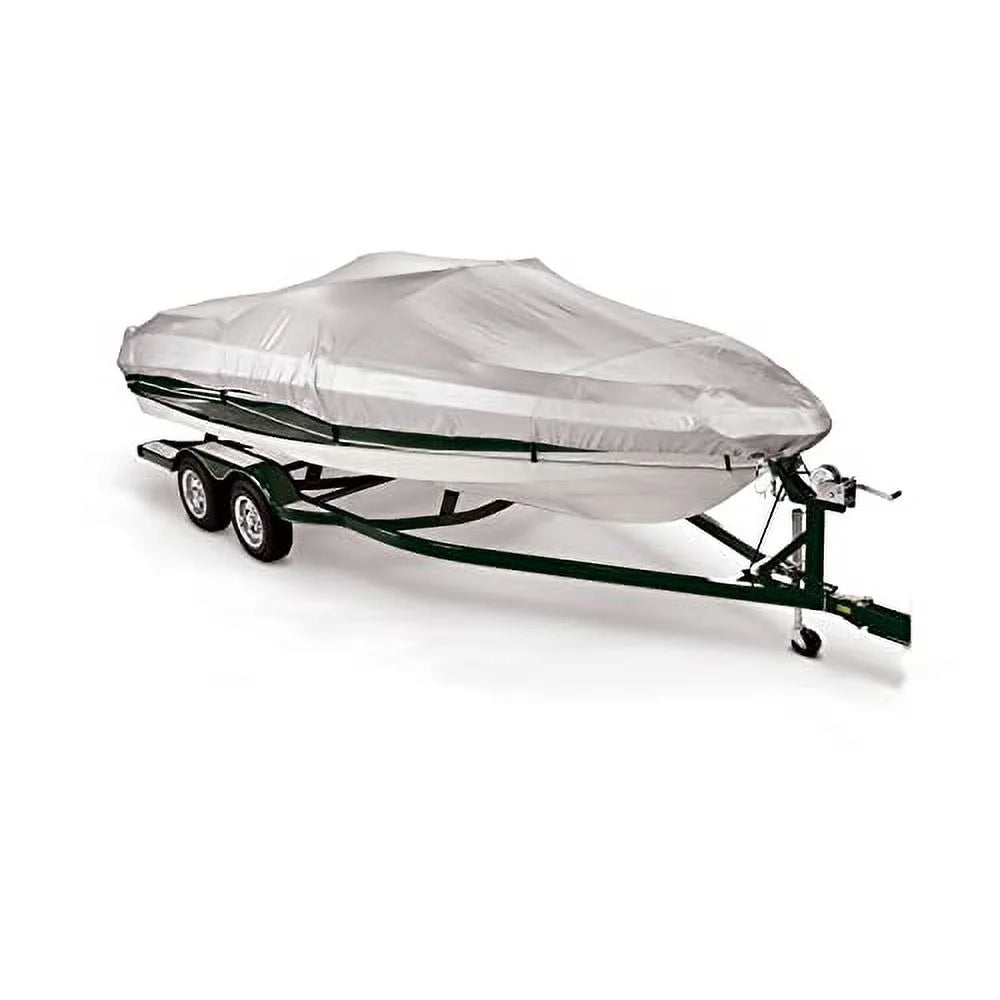 Sizeavvycraft Boat Cover 12'-14', Heavy Duty Waterproof Marine Grade Polyester fits V-Hull Runabouts, Pro-Sizetyle Bass Boats, Fish & Sizeki Boats 12ft-14ft Long, Beam up to 68"