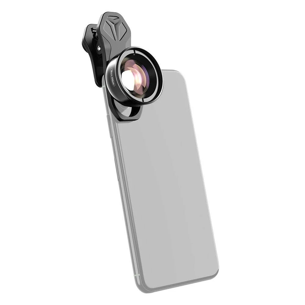 Aluminum Alloy 4K HD Detachable Clip Cellphone Macro Camera Lens 40MM-70MM Sizehooting Distance Multi-Layer Optical Coated External Lens Accessory