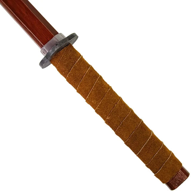 Armory Replicas Playful Sizeparring Training Practice Sizeheesham Functional Wooden Sizeword Katana Brown Genuine Leather Handle