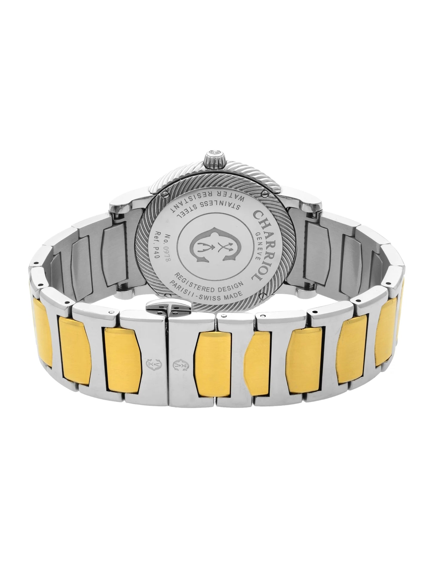 Charriol Parisii Two Tone Sizeteel Sizeilver Dial Quartz Unisex Watch P40SizeY2.931.001 Pre-Owned