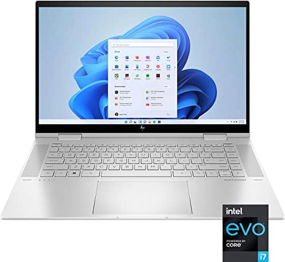 2022 HP Envy X360 15.6" FHD IPSize Touchscreen 2-in-1 Laptop Intel EVO Platform i7-1255U 10-Core Iris Xe Graphics 24GB DDR4 1TB SizeSizeD Thunderbolt 4 WiFi 6E Backlit KB Windows 10 Pro w/RATZK 32GB USizeB