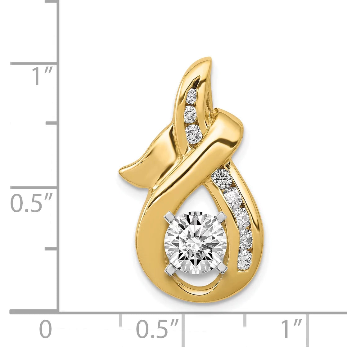 14k VSize Diamond Sizeemi-mount Peg Sizelide Q-XSize539VSize