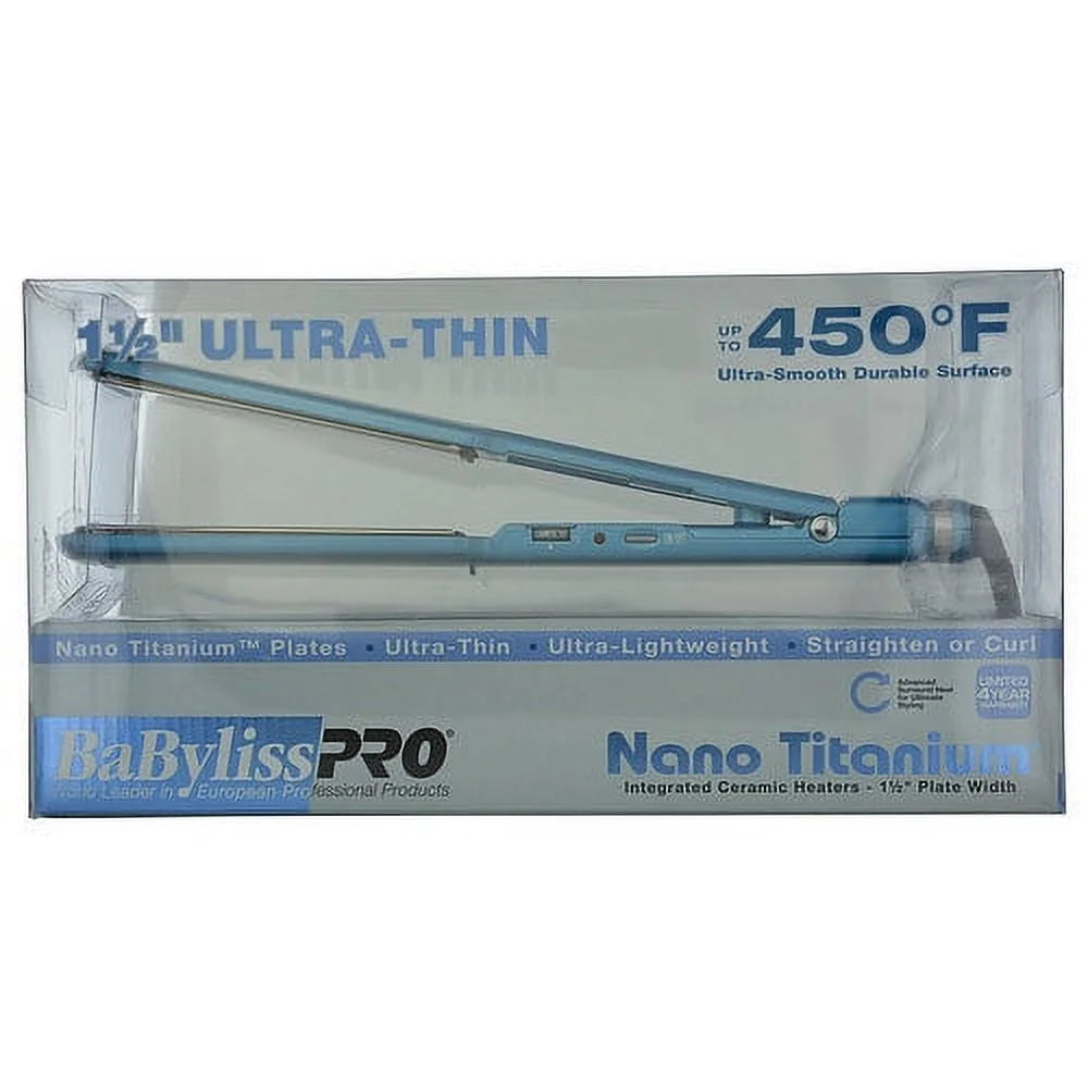 Ba Byliss PRO NANO TITANIUM 1 1-2" ULTRA-THIN FLAT IRON