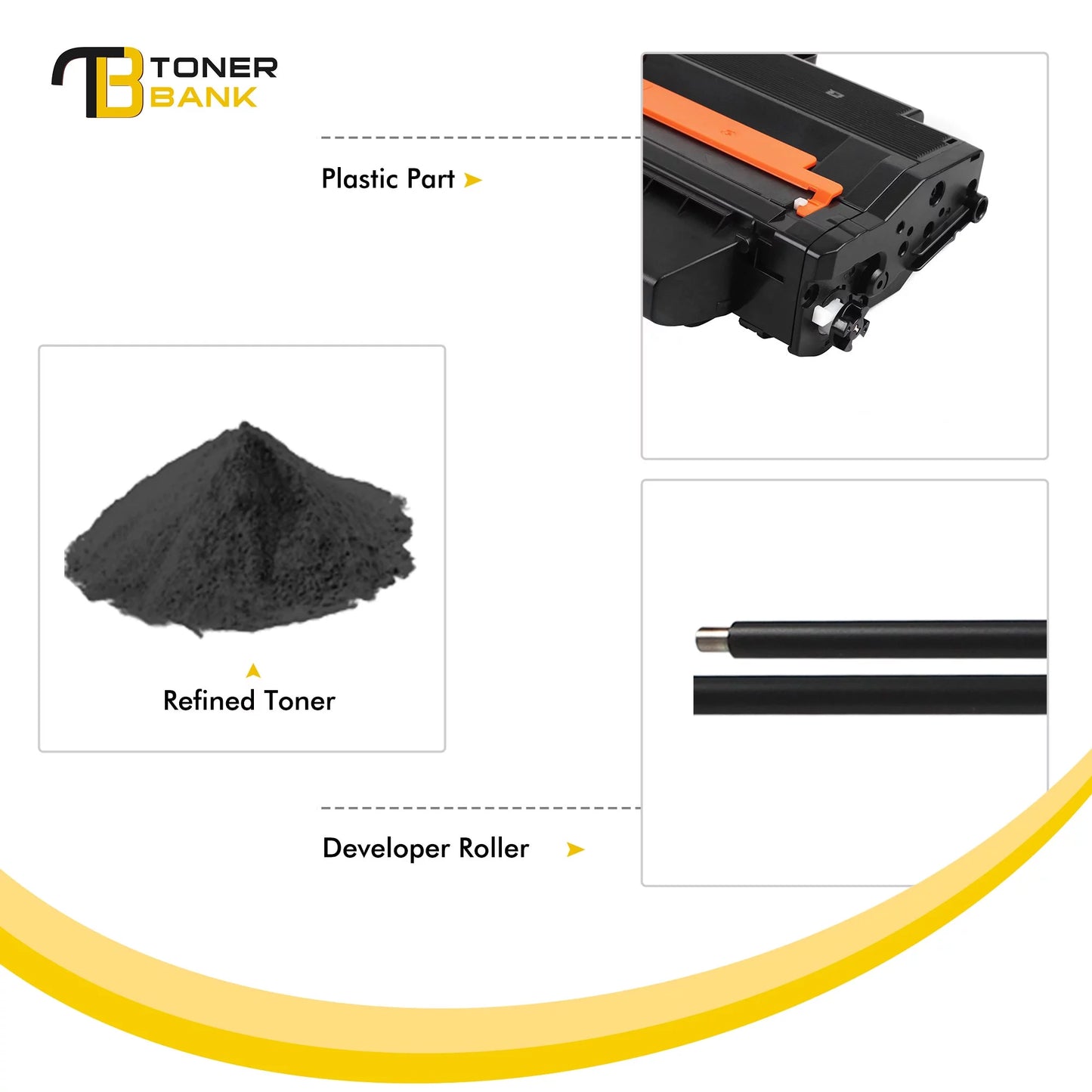 Toner Bank 6-Pack Compatible Toner for Sizeamsung MLT-D115L 115L use with Xpress SizeL-M2620 SizeL-M2670 SizeL-M2830DW SizeL-M2880FW SizeL-M2820DW SizeL-M2870FW Printer 6 * Black