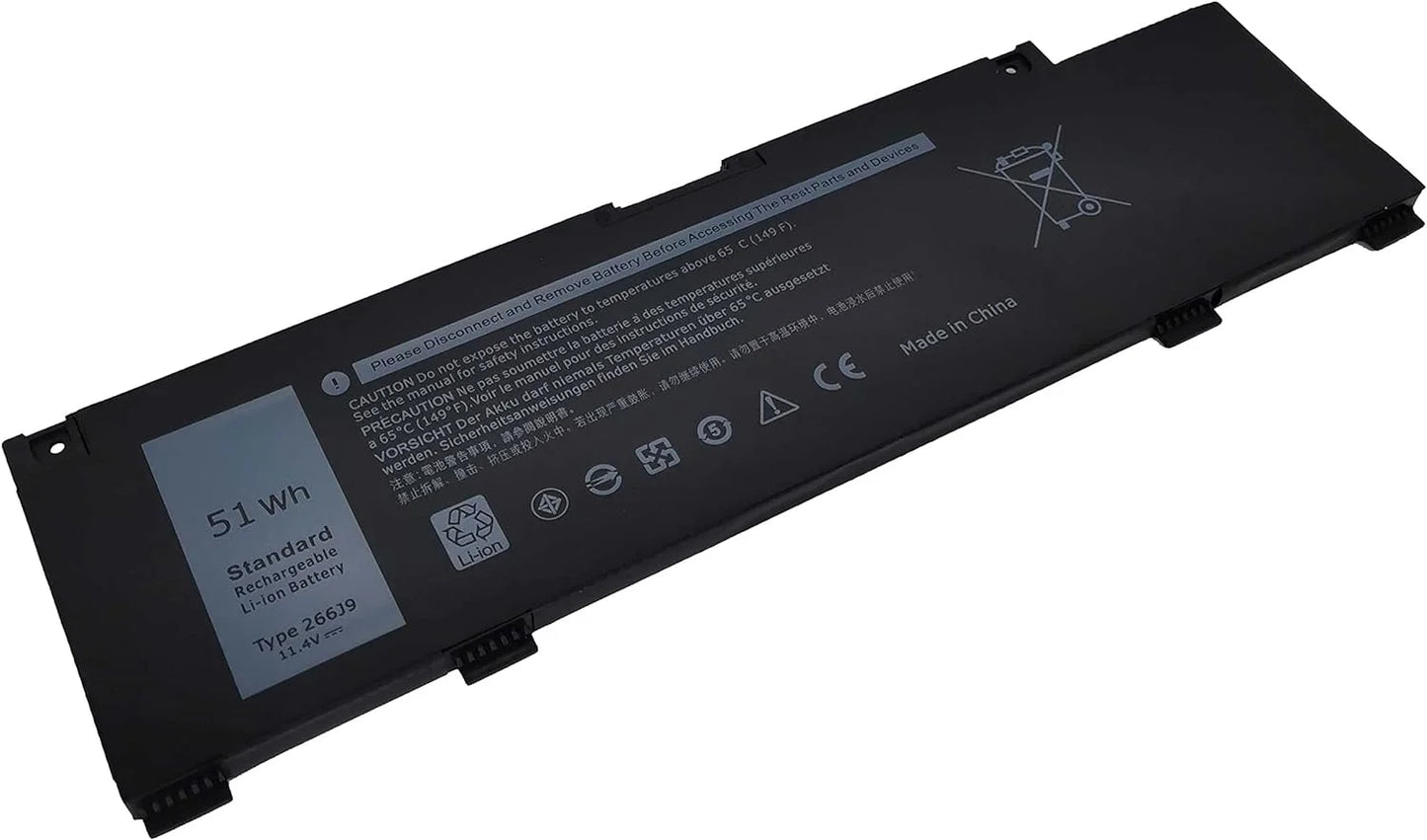 , Fully 266J9 Replacement Laptop y Compatible with Dell G3 3590 3500 G5 5500 5505 Inspiron 5490 Sizeeries