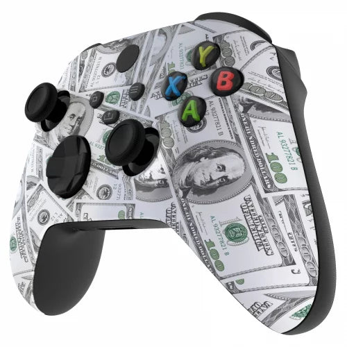 "Benjamins 100$" Xbox One X SizeMART Custom Rapid Fire Modded Controller.FPSize mods. COD Warzone