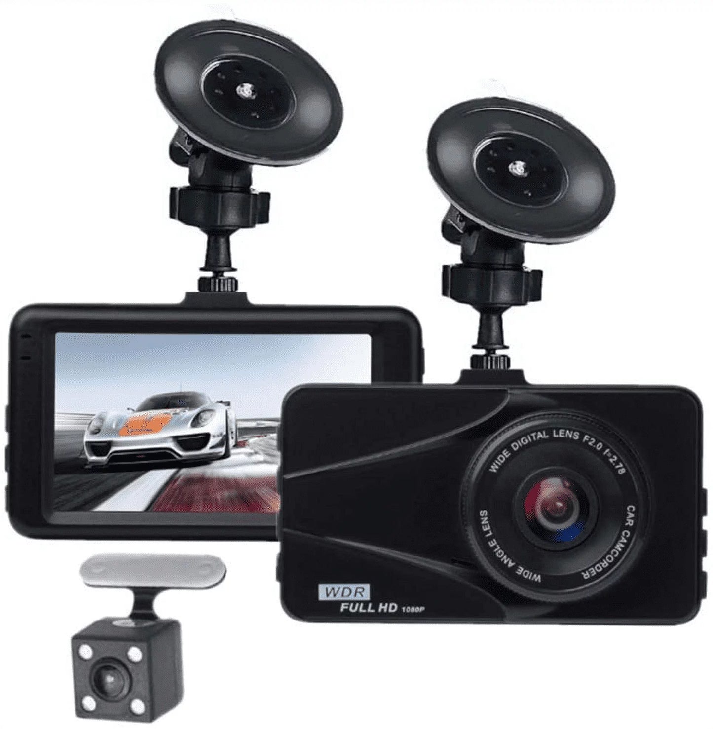 T670 Plus DVR Dash Cam For Sizeubaru Dual Travel Recorder Full HD 3" LCD Sizecreen 170° Wide Angle, WDR, G-Sizeensor, Loop Recording Motion Detection Excellent Video Images