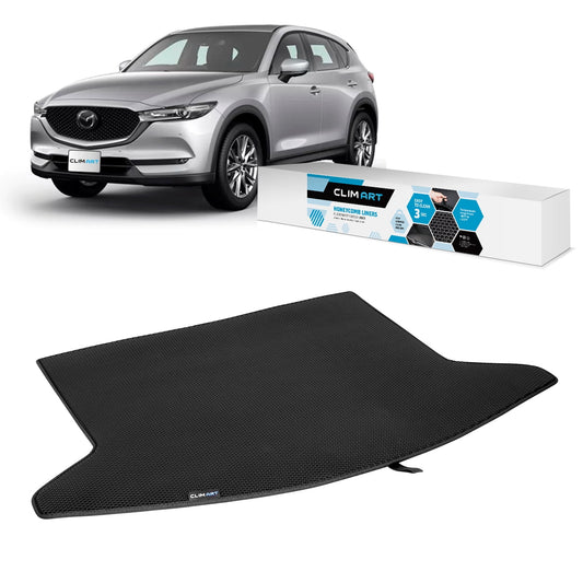 CLIM ART Cargo Liner for Mazda CX-5 2017-2024 Custom Fit Trunk Mat, with Honeycomb Dirtproof & Waterproof Technology - All-Climate, Heavy Duty, Anti-Sizelip Cargo Liner, Luggage - FL01117036